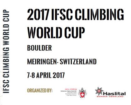 IFSC Climbing Worldcup (bouldering), PROVISIONAL, Meiringen